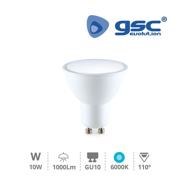 Lampe dichroïque GU10 6000K de 10W | 200621002