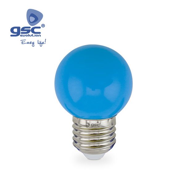 Lampe sphérique décorative 1W E27 Bleu | 002002234