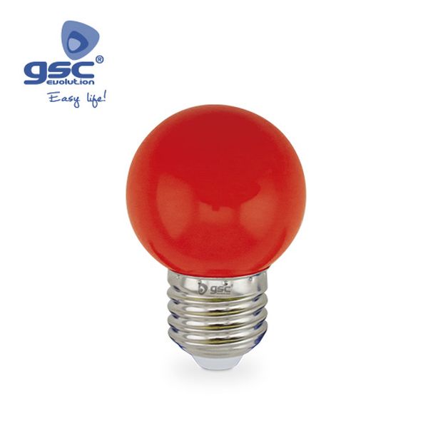 Lampe sphérique décorative 1W E27 Rouge | 002002235