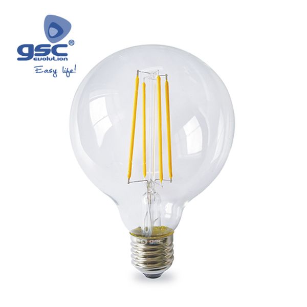 Ampoule décorative globe G95 LED 4W E27 1800K | 002003544