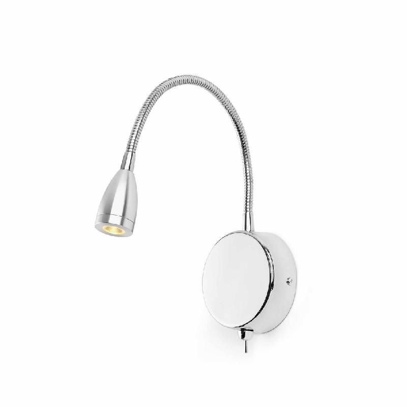 Luminaire  LOKE LED Liseuse 3W 3000K chromé 230V