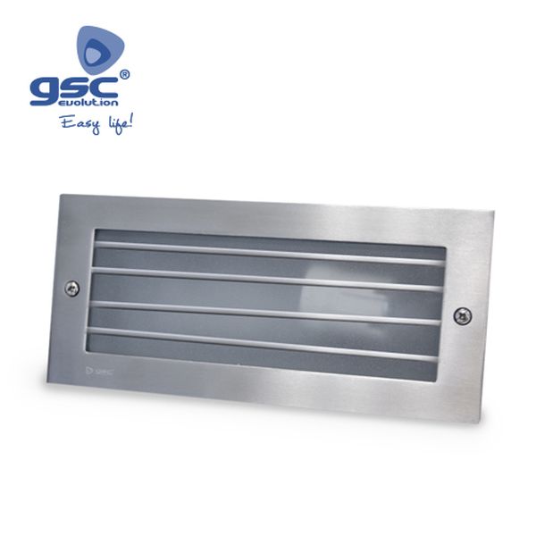 Applique rectangulaire Aluminium avec grille E27 6 | 000701912