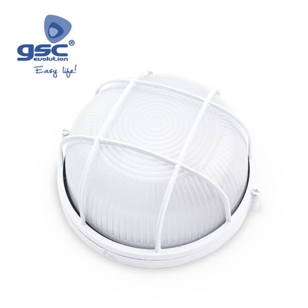 Applique ronde Aluminium grille, E27 Máx.60W 250V | 000700783