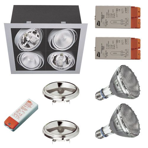 [LK-XF004G-2] Luminaire  Cadran IM+Par30 CDMR 2x70W+AR111 2x50W 230V
