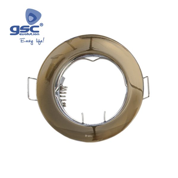 Cercle encastrable rond pour MR16 12V 50W - Bronze | 000700657