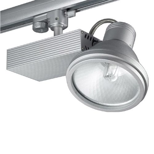 [LK-XFST57-1] Luminaire  Projecteur Rail 3 allumages blanc G12 70W 230V