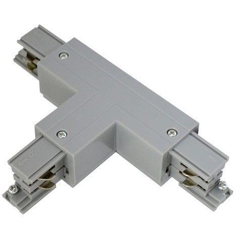 [RAIL-230G-11] Luminaire Té 3 allumages gris accessoire rail