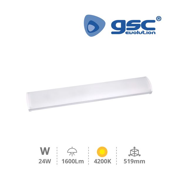 Écran LED Berke 24W 4200K IP44 | 203210000