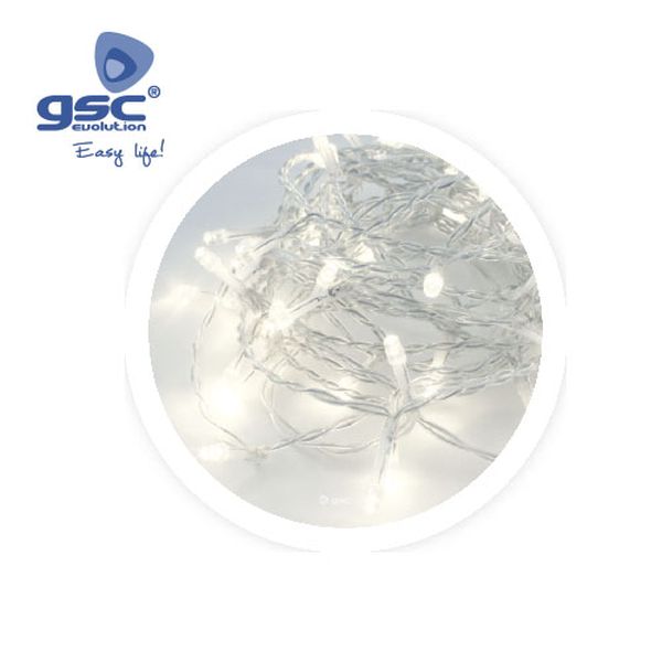 Guirlande transparente 10M 8 fonctions 6000-10000K | 005204468