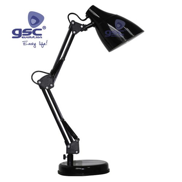 Lampe de bureau 40W 230V sans ampoule -Noir | 001801665