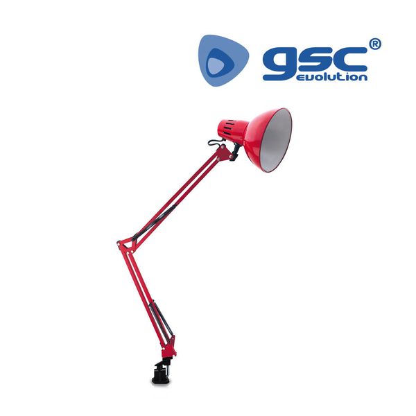 Lampe de bureau à fixer E27 Máx. 40W - Rouge | 001900398