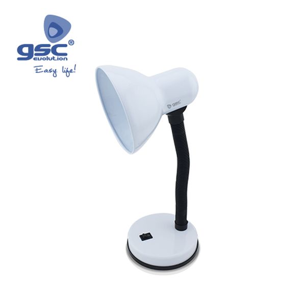 Lampe de bureau à poser- E27 Max. 40W - Blanc | 001900413
