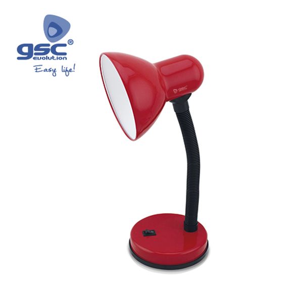 Lampe de bureau à poser- E27 Max. 40W - Rouge | 001900418