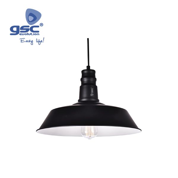 Lampe industrielle à suspension Line 1M métal Noir | 000705245