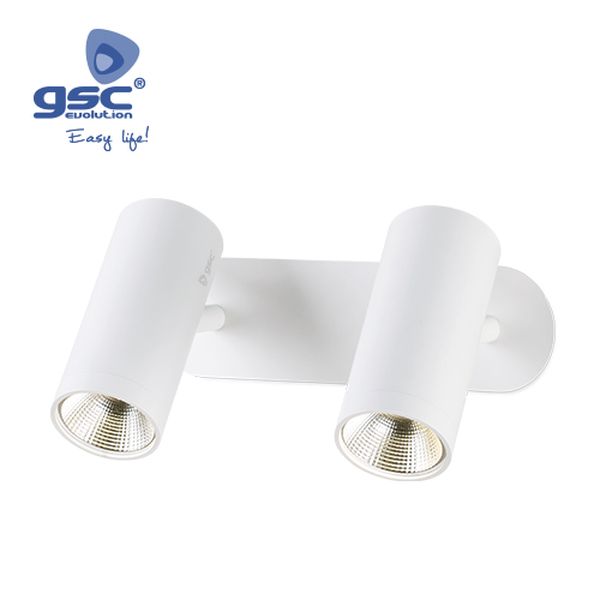 Plafonnier double linéaire GU10 Max.60W Blanc | 000705201