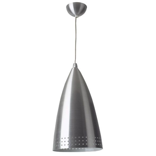 Luminaire Suspension E27 40W aluminium 230V