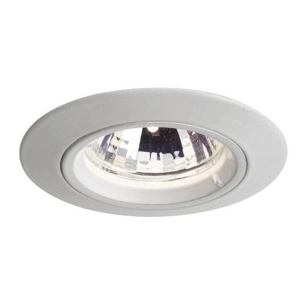 Luminaire  MR16C Encastré fixe blanc,12V 50W (ampoule et alim non inclus)