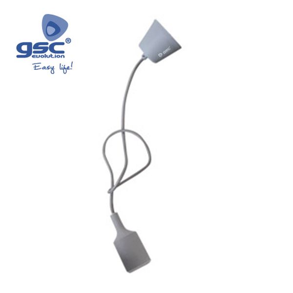 Suspension plafonnier silicone 1 ampoule E27 cable | 000702182
