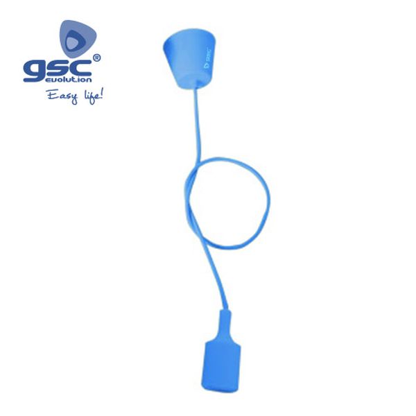 Suspension plafonnier silicone 1 ampoule E27 cable | 000702183