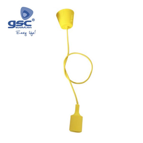 Suspension plafonnier silicone 1 ampoule E27 cable | 000702186