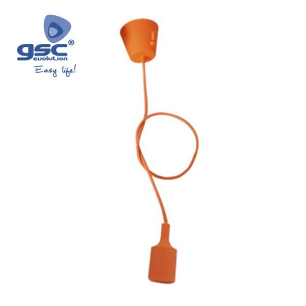 Suspension plafonnier silicone 1 ampoule E27 cable | 000702187