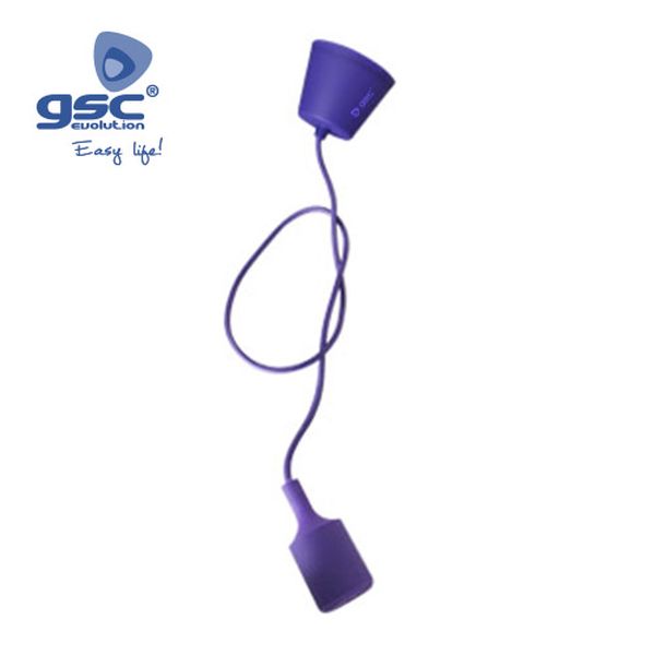 Suspension plafonnier silicone 1 ampoule E27 cable | 000702188