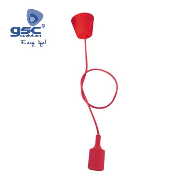 Suspension plafonnier silicone 1 ampoule E27 cable | 000702189