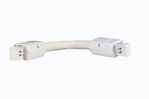 [RAIL-230B-9] Luminaire  Coude Flexible 3 allumages blanc accessoire rail
