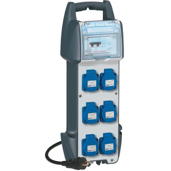 Coffret De Chantier P17 Ip44 Ik10 16A 250V~ 6 Prises + legrand 058940