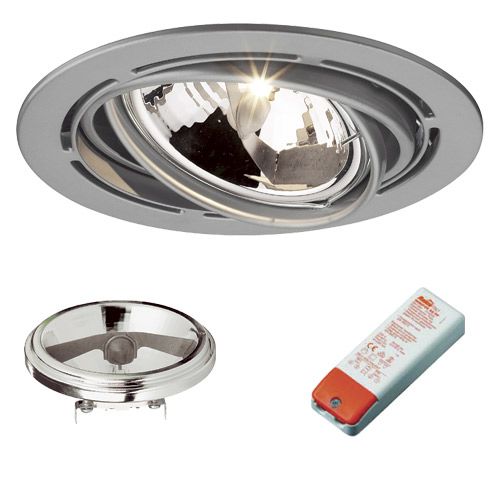 [LK-XF0055] Luminaire  SPOT ENC ORIEN GRIS 12V 50W