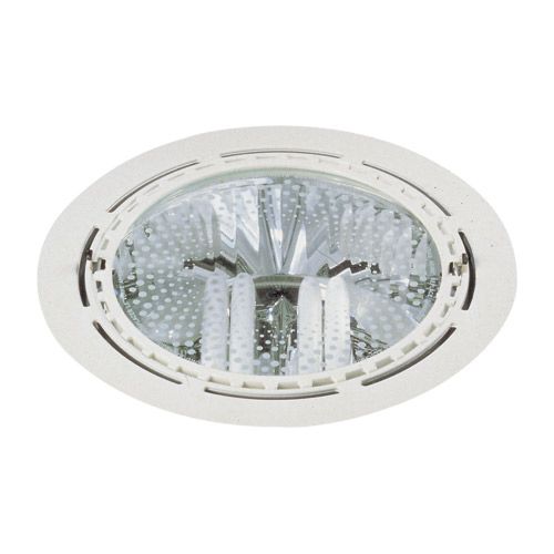 [LK-XF5001-1] Luminaire  Spot Encastré Fluocompacte blanc 230V 2x 13W G24d-1 (ampoules non inclus)