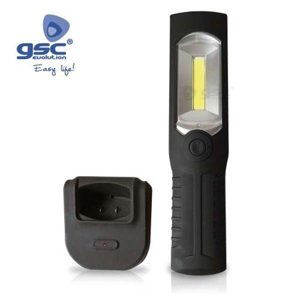 Baladeuse LED rechargeable avec base - 3W | 000603210