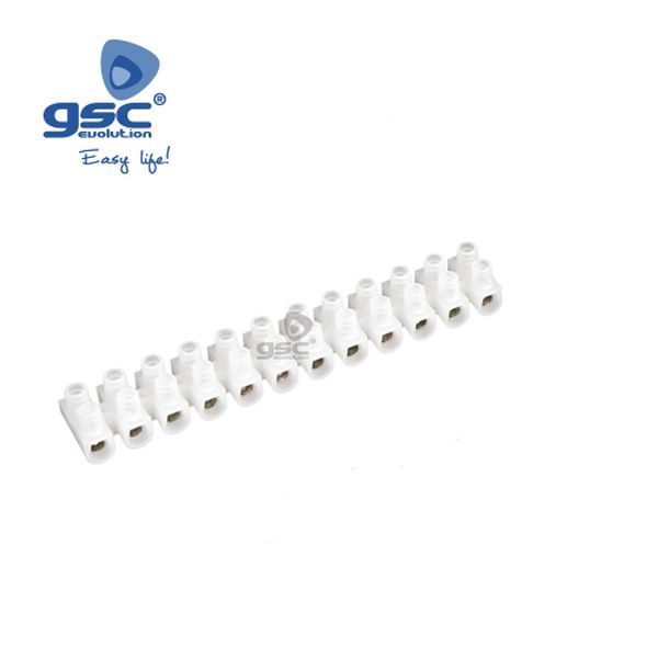 Barette de Connexion Domino 10 mm2 - Blanche | 001000521