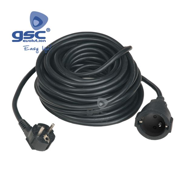 Rallonge électrique noire Sucko (3x1.5mm) 10M | 007003717