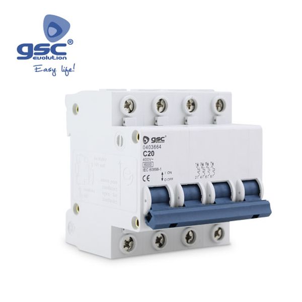 Quadruple module magnétothermique 4P 25A | 000403665