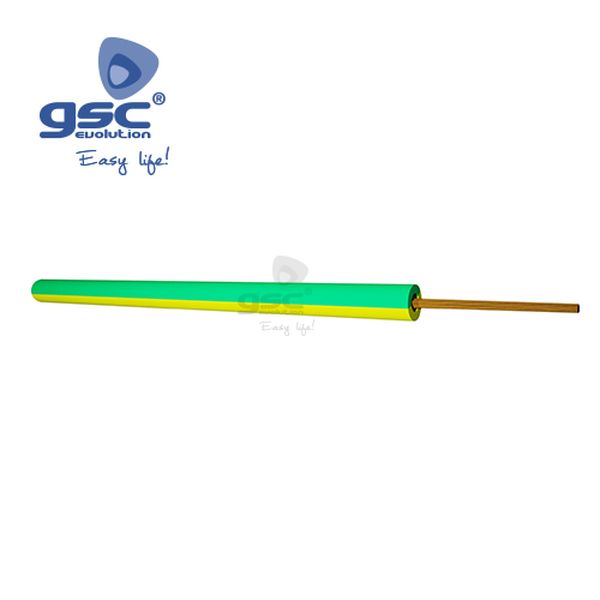 100M Cable hilo flexible cuivre Verde/Amarillo 1x1 | 003902944