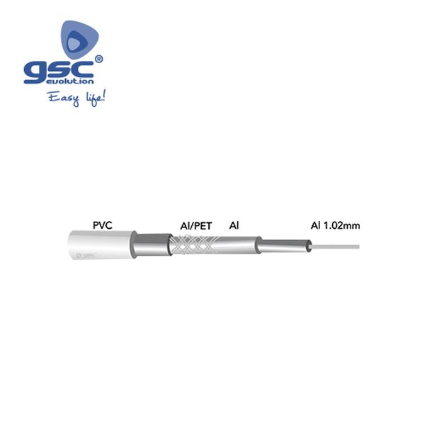 Rouleau 100M Câble Coaxial Alu - Conductor central | 002600941