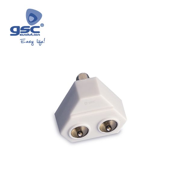 9.5mm TV Mâle vers 2x9.5mm TV JACK | 002600939