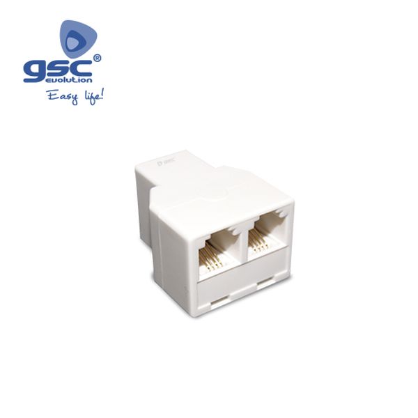 Adaptateur/rallonge téléphonique H. vers 2Femelles | 002600959