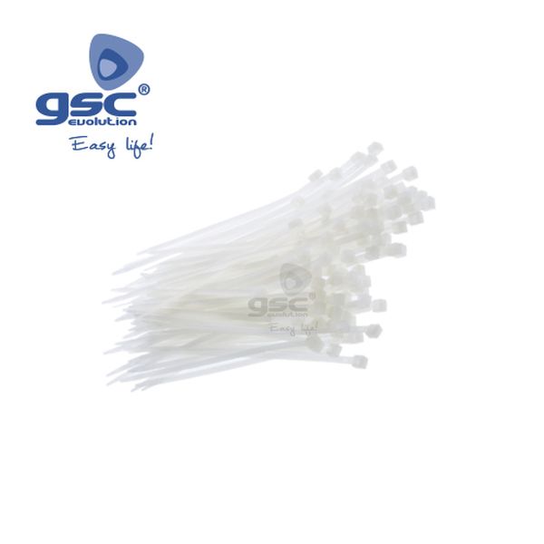 Pack 25 serres-cables 140x3.5mm Blanc | 000901315