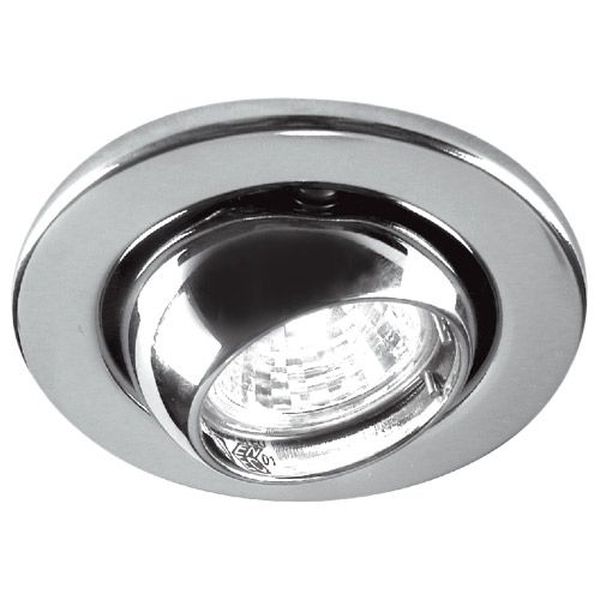Luminaire  Spot Encastré chromé 12V 35W (ampoule et alim non inclus)
