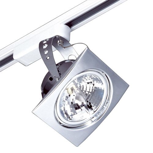Luminaire  Projecteur Rail 1 allumage gris AR111 50W 230V
