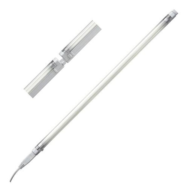 [LU-1232] Luminaire  Reglette Linea T4 08W+Interrupteur+Tube 370mm 230V fluorescente