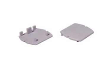 Luminaire  Embout Fermeture 3 allumages gris accessoire rail