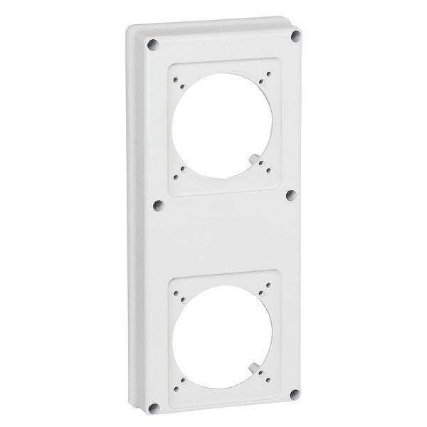 Plastron P17 280X125Mm Recevant 2 Prises 16A Ou 32A Pour Com legrand 057718