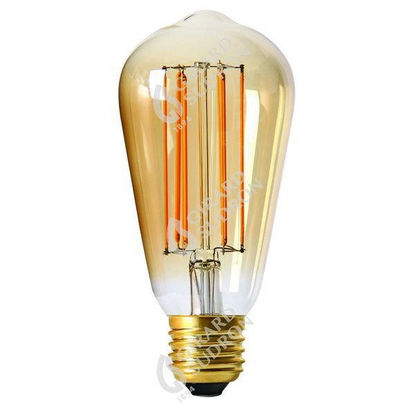 Edison filament led 6w e27 2100k 390lm dim. amb ra 715981