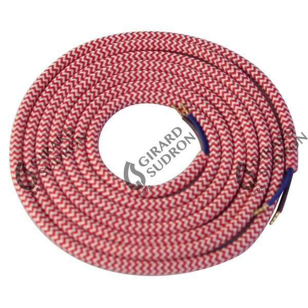 Câble rond rouge blanc 2 mtres 2 x 0,75mm2 189641