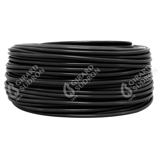 Câble rond dble isol.2x0,75+t.noir (cr 100m) 235921