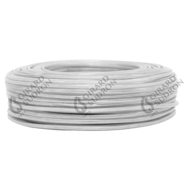 Câble ovale dble isol.2x0,5 blanc (cr 100m) 236243