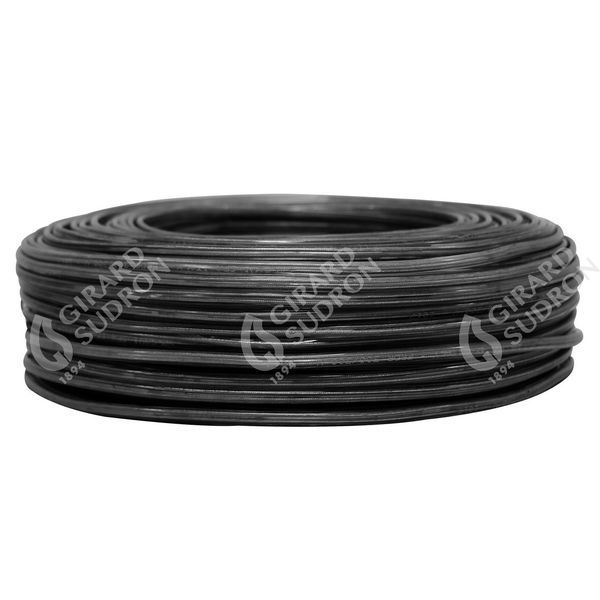 Câble ovale dble isol.2x0,5 noir (cr 100m) 236251